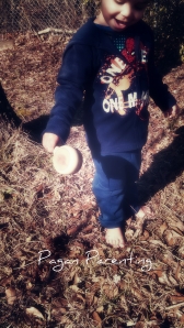 My son giving offerings to the Spirits at the Spring Equinox.